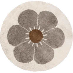 3S. x Home TAPIS BOHEMIAN ROND TAUPE DAISY Hot