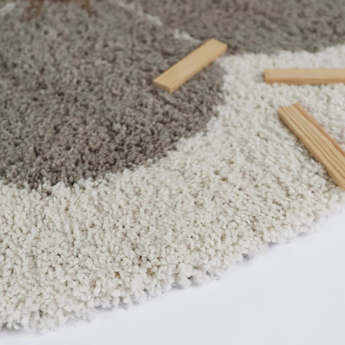 3S. x Home TAPIS BOHEMIAN ROND TAUPE DAISY Hot