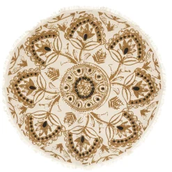 3S. x Home Tapis Box coton imprimé ethnique D90cm Discount