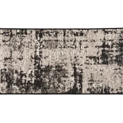 Maison Vivaraise Tapis Catania 2 outdoor 60 x 110 Noir Discount