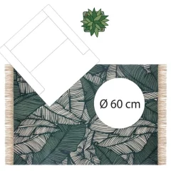 3S. x Home Tapis Coton Jungle