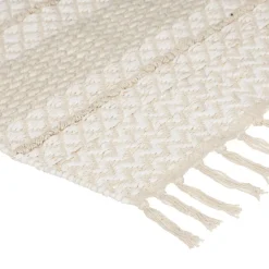 3S. x Home Tapis Coton Sable motifs petit losange Cuivre 60 x 90 Box Discount