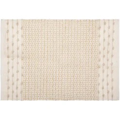 3S. x Home Tapis Coton Sable motifs petit losange Cuivre 60 x 90 Box Discount