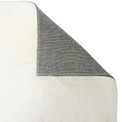 3S. x Home Tapis Couka fausse fourrure blanc Sale