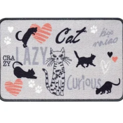 Becquet Tapis de Cuisine CRAZY-CAT Gris 46x98 Online