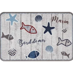 Becquet Tapis de cuisine motifs bord de mer PISCO 40X60 Discount