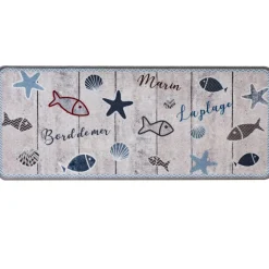 Becquet Tapis de cuisine motifs bord de mer PISCO 40X60 Discount