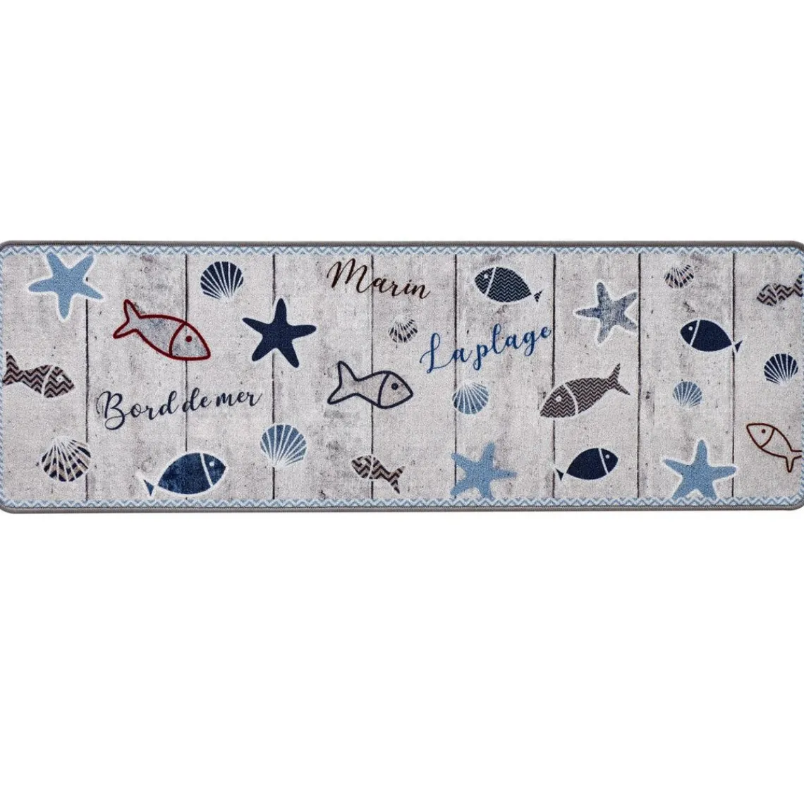 Becquet Tapis de cuisine motifs bord de mer PISCO 40X60 Discount