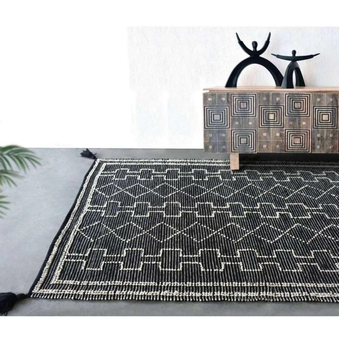 Maison Vivaraise Tapis design style ethnique Gimie 230 x 160 cm Best