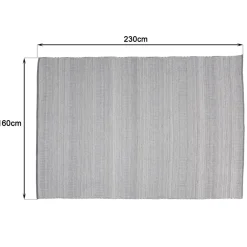 Macabane Tapis d’extérieur rectangulaire gris et blanc QUENTIN Best