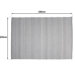 Macabane Tapis d’extérieur rectangulaire gris/blanc QUENTIN Best