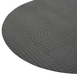 3S. x Home Tapis diatomite anti-dérapant oval Noir Best