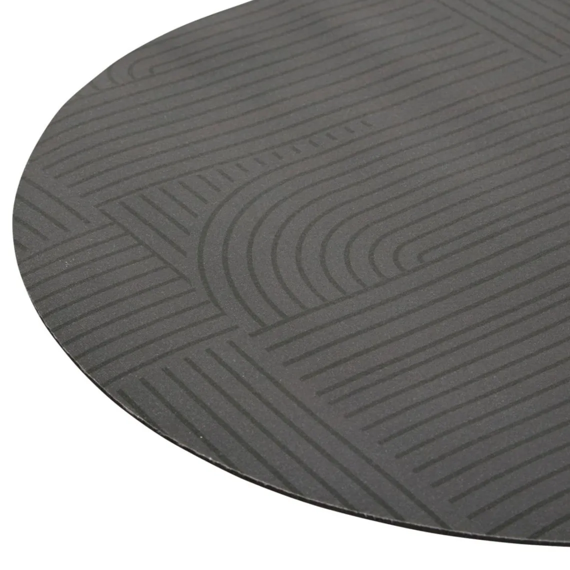 3S. x Home Tapis diatomite anti-dérapant oval Noir Best