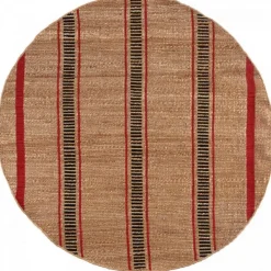 Maison Vivaraise Tapis Eden Groseille diamètre 160 Outlet