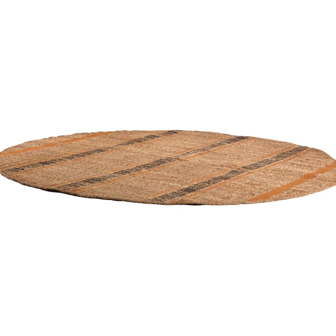 Maison Vivaraise Tapis Eden Ocre diamètre 160 Sale