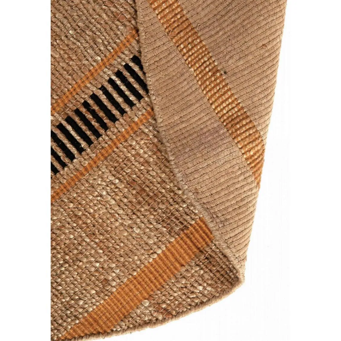 Maison Vivaraise Tapis Eden Ocre diamètre 160 Sale