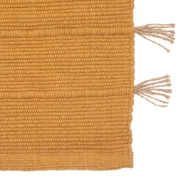 3S. x Home Tapis en coton avec pompon en jute Best