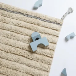 3S. x Home TAPIS EN COTON BLEU Outlet