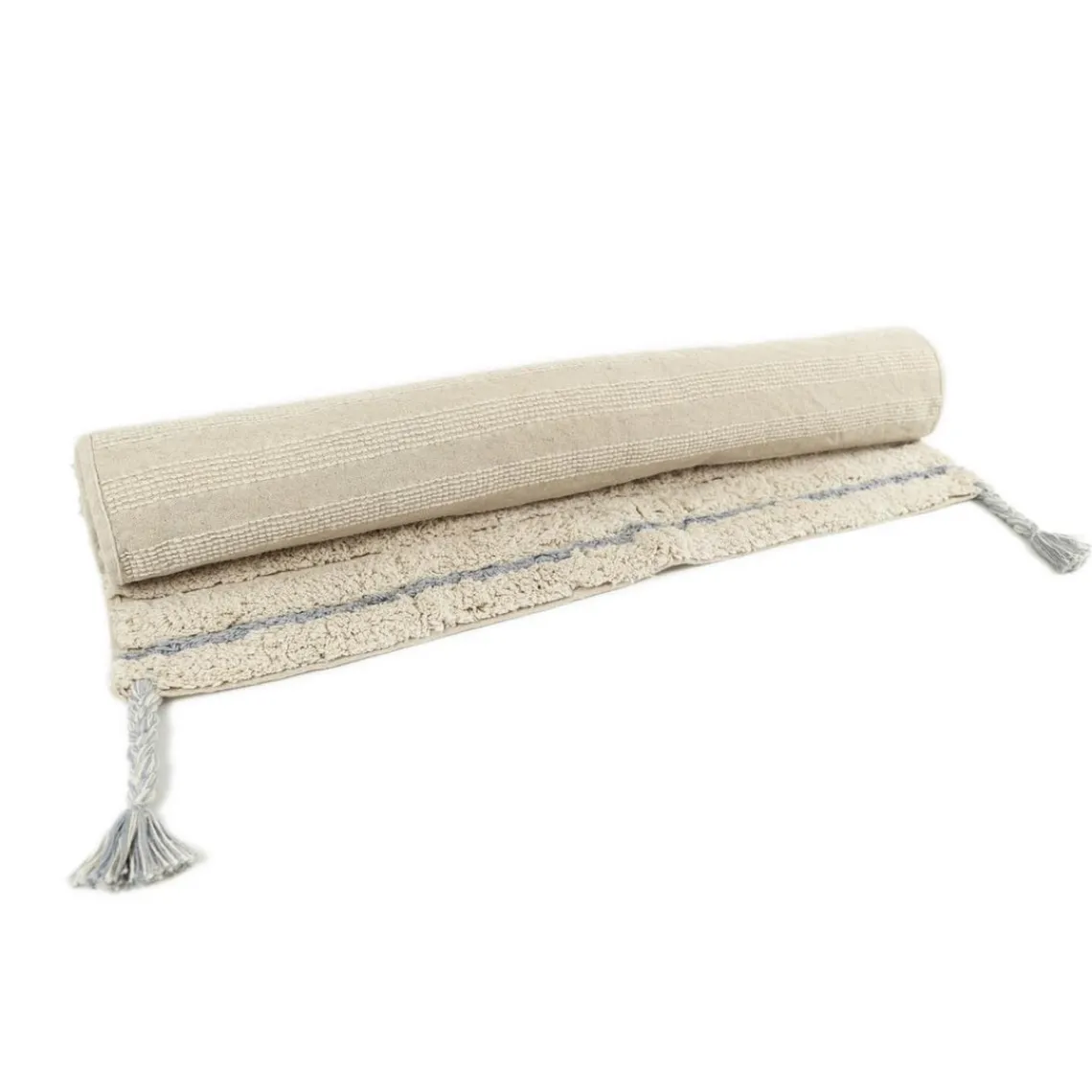3S. x Home TAPIS EN COTON BLEU Outlet