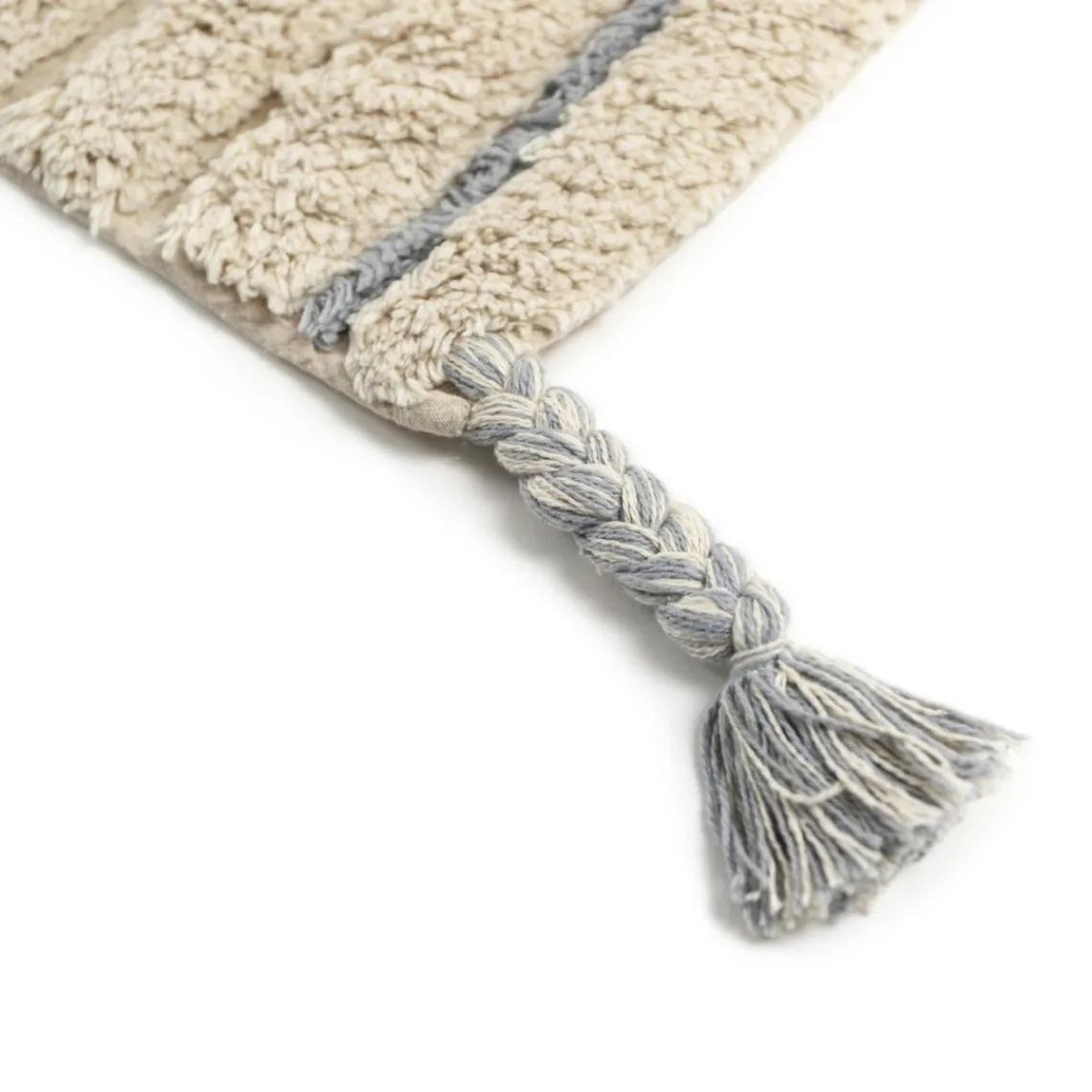 3S. x Home TAPIS EN COTON BLEU Outlet