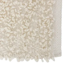 3S. x Home Tapis en coton et polyester Soana blanc Best