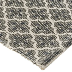 3S. x Home Tapis en Coton Imprimé Box Gris modèle B Outlet