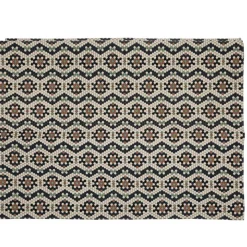 3S. x Home Tapis en coton imprimé 120x170 cm café Sale