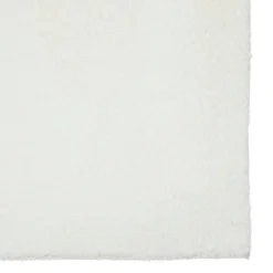 3S. x Home Tapis en fausse fourrure blanc Hot