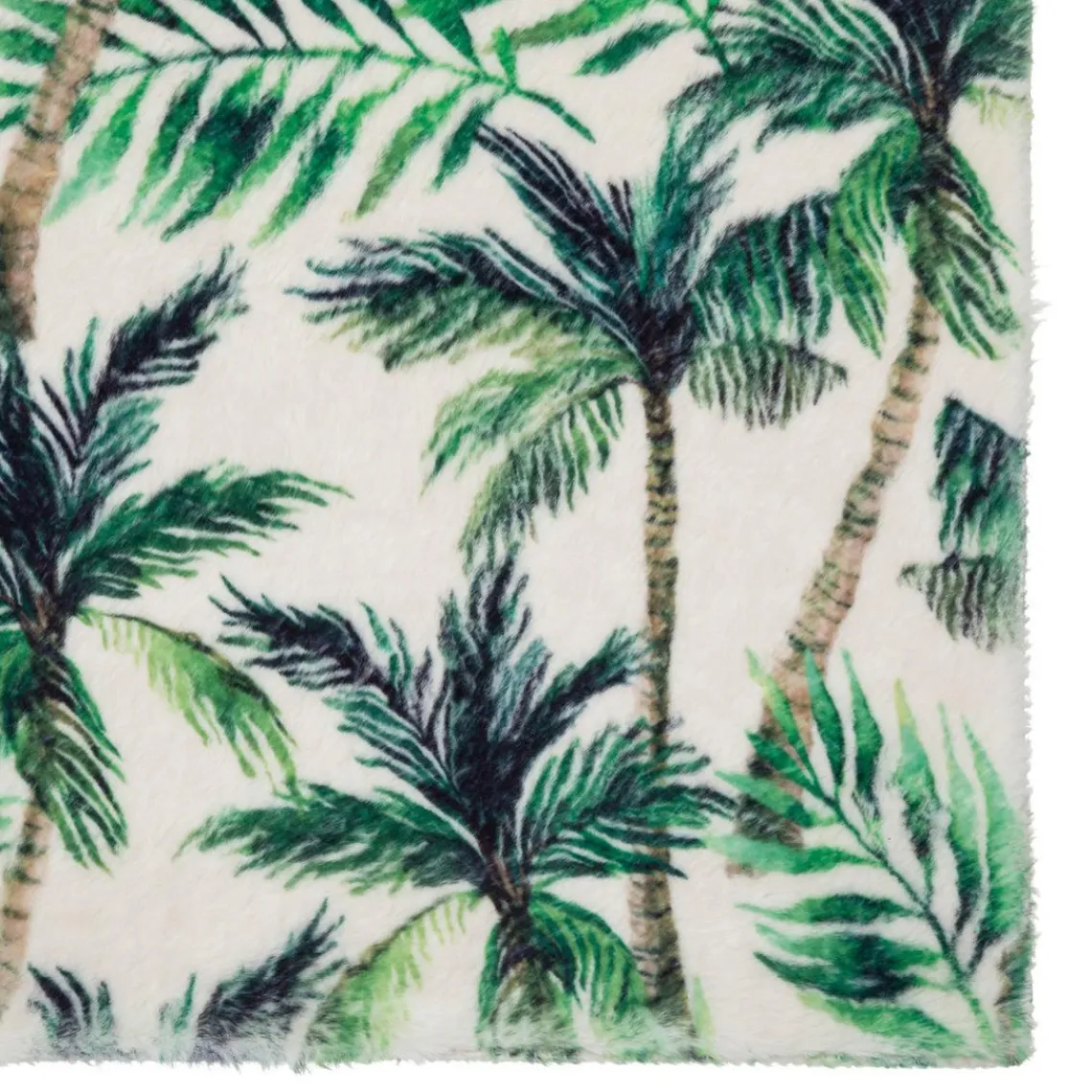 3S. x Home Tapis en fausse fourrure tropicale New
