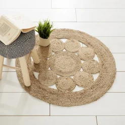 3S. x Home Tapis en Jute Ajouré NARUTIA Hot