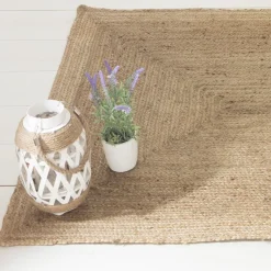 3S. x Home Tapis en Jute Couleur Naturel New