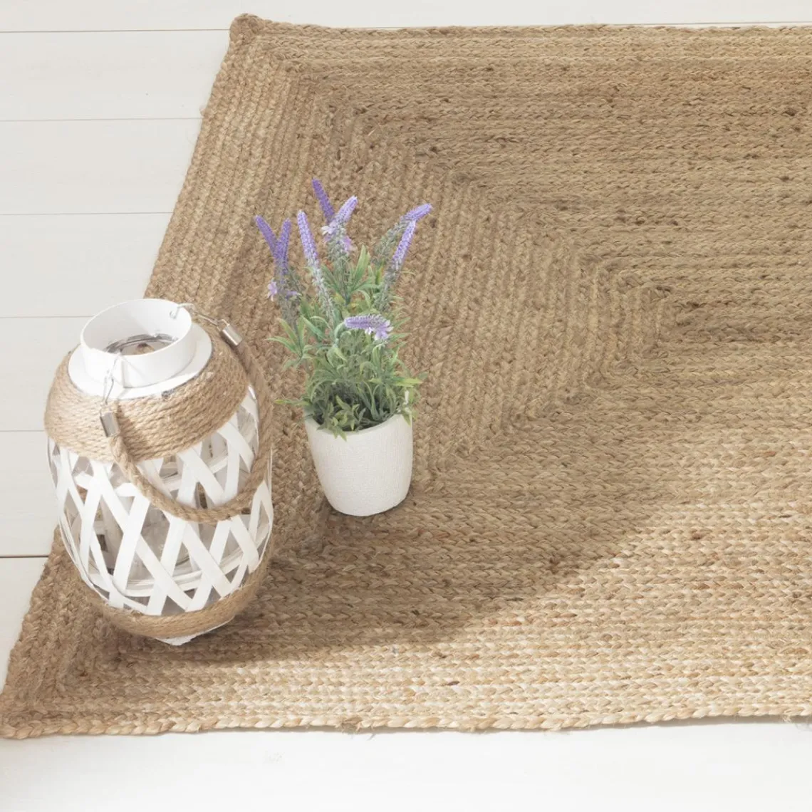 3S. x Home Tapis en Jute Couleur Naturel New