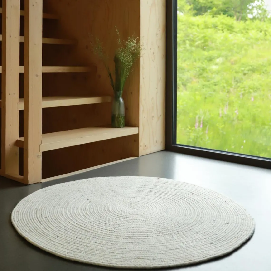 3S. x Home TAPIS EN LAINE NATURAL L