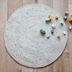 3S. x Home TAPIS EN LAINE NATURAL L