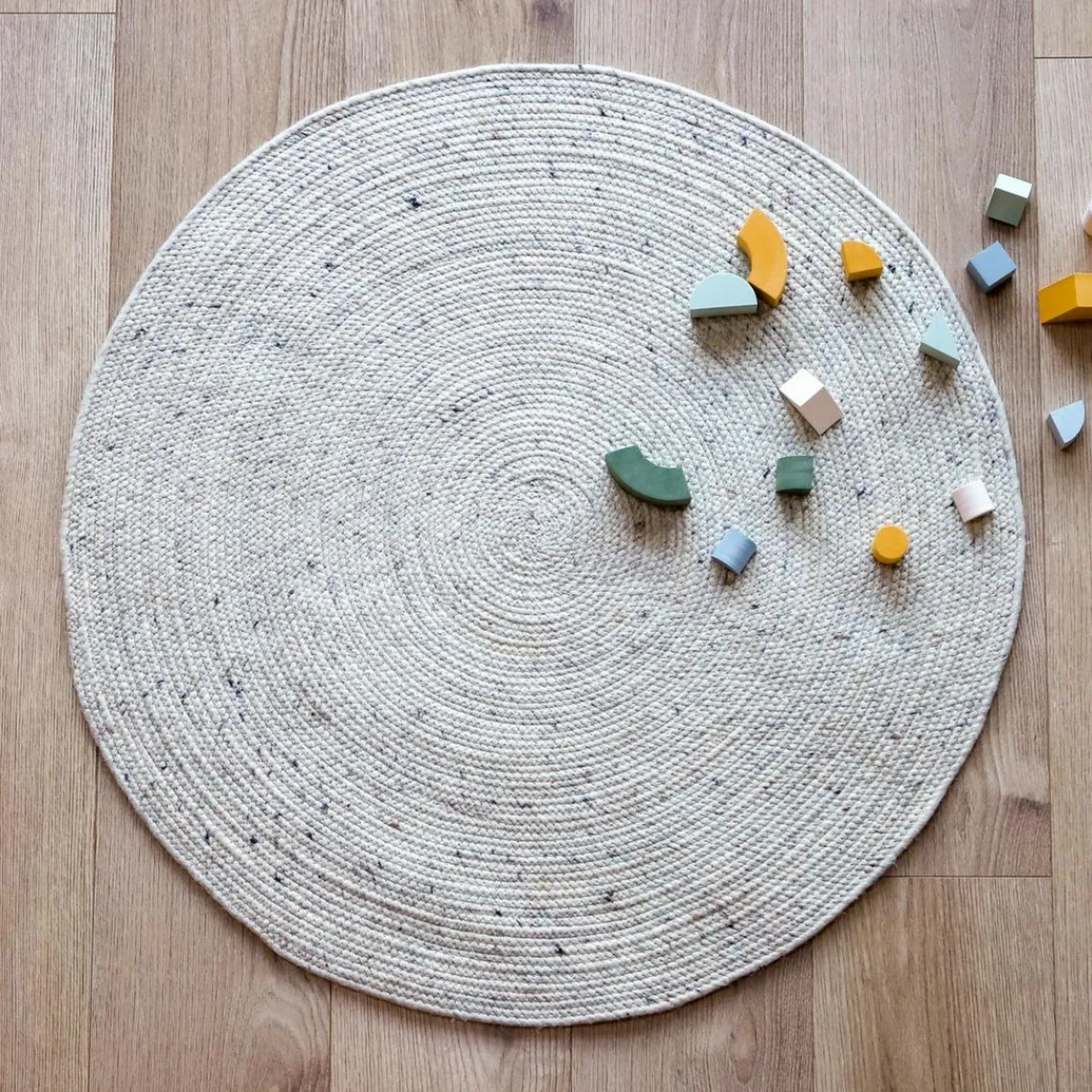 3S. x Home TAPIS EN LAINE NATURAL L