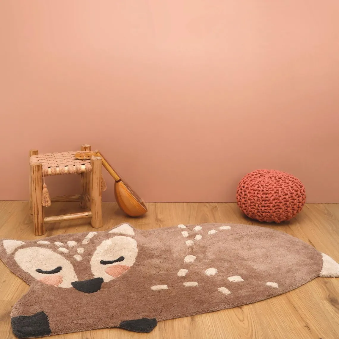 3S. x Home Tapis enfant faon LITTLE DEER Hot