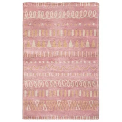 3S. x Home Tapis enfant girly en jute rose Best
