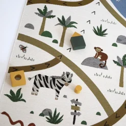 Nattiot Tapis enfant parcours imaginaire indoor & outdoor LITTLE SAVANNAH Clearance