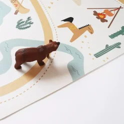 Nattiot Tapis enfant parcours SUPER WESTERN en vinyl Best