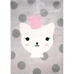 3S. x Home Tapis enfant princesse chat 120x170cm LANNA Hot