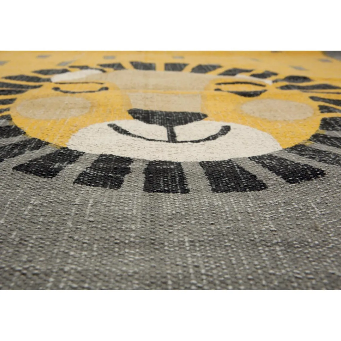 3S. x Home Tapis enfant rectangulaire lion 110x170 LEONO Discount