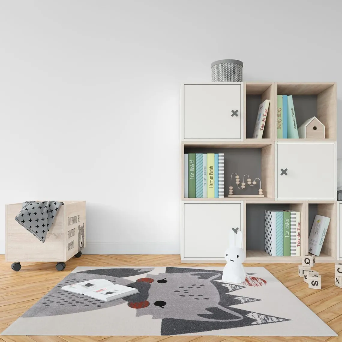 3S. x Home Tapis enfant renard MR FOX M Best