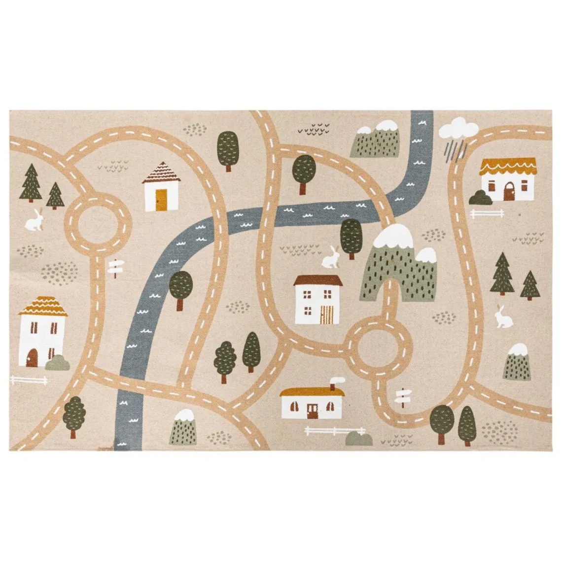 3S. x Home Tapis enfant route Niels Jute Discount