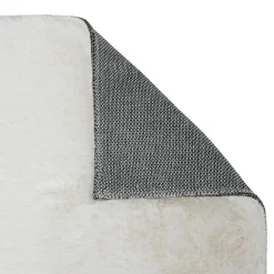 3S. x Home Tapis fausse fourrure Couka blanc New