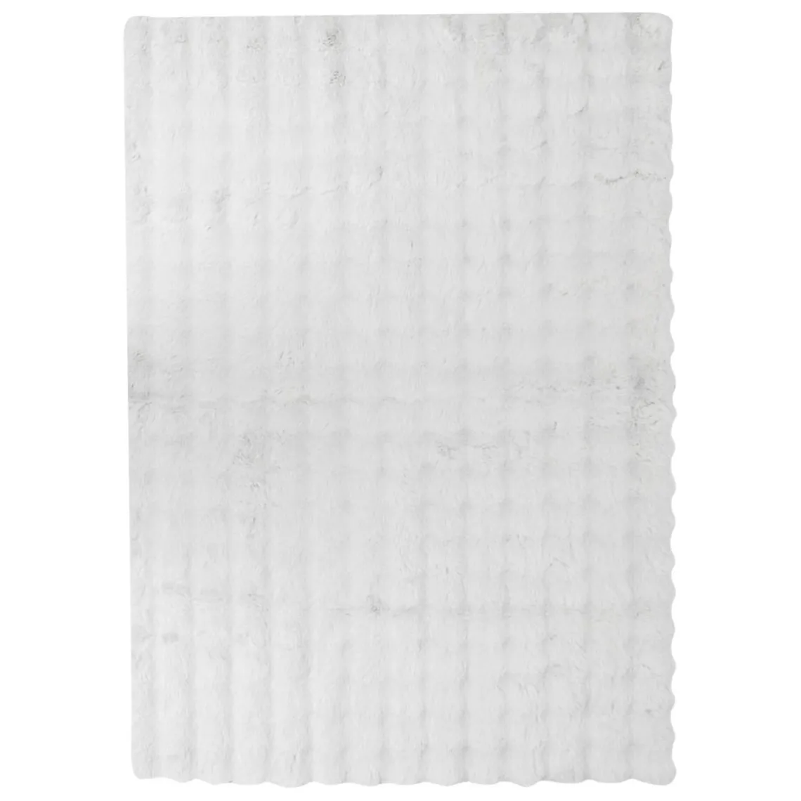 3S. x Home Tapis fausse fourrure 3D Zephy blanc Best