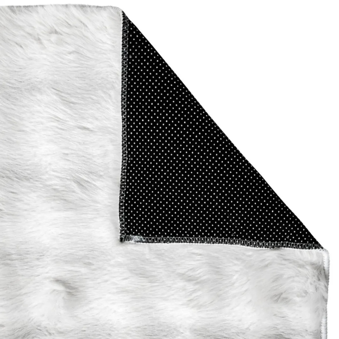 3S. x Home Tapis fausse fourrure 3D Zephy blanc Best