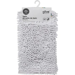 3S. x Home Tapis maxi chenille blanc 50X80 Hot