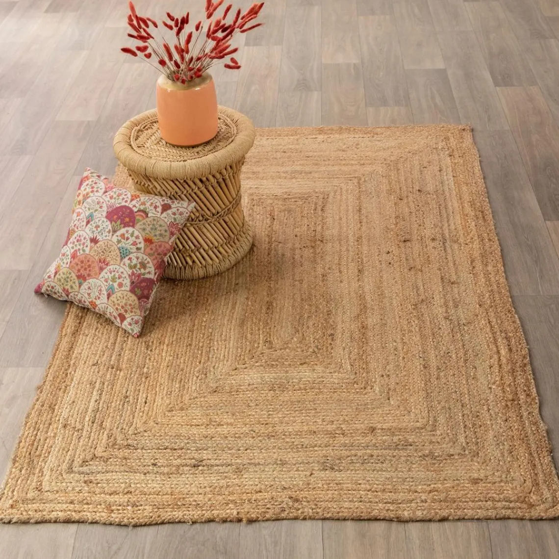Becquet Tapis naturel jute rectangle Online