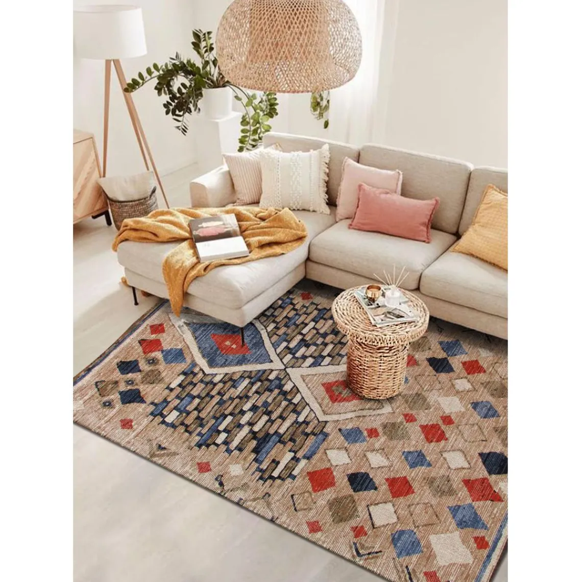 Maison Vivaraise Tapis Nowgan Multicolore New