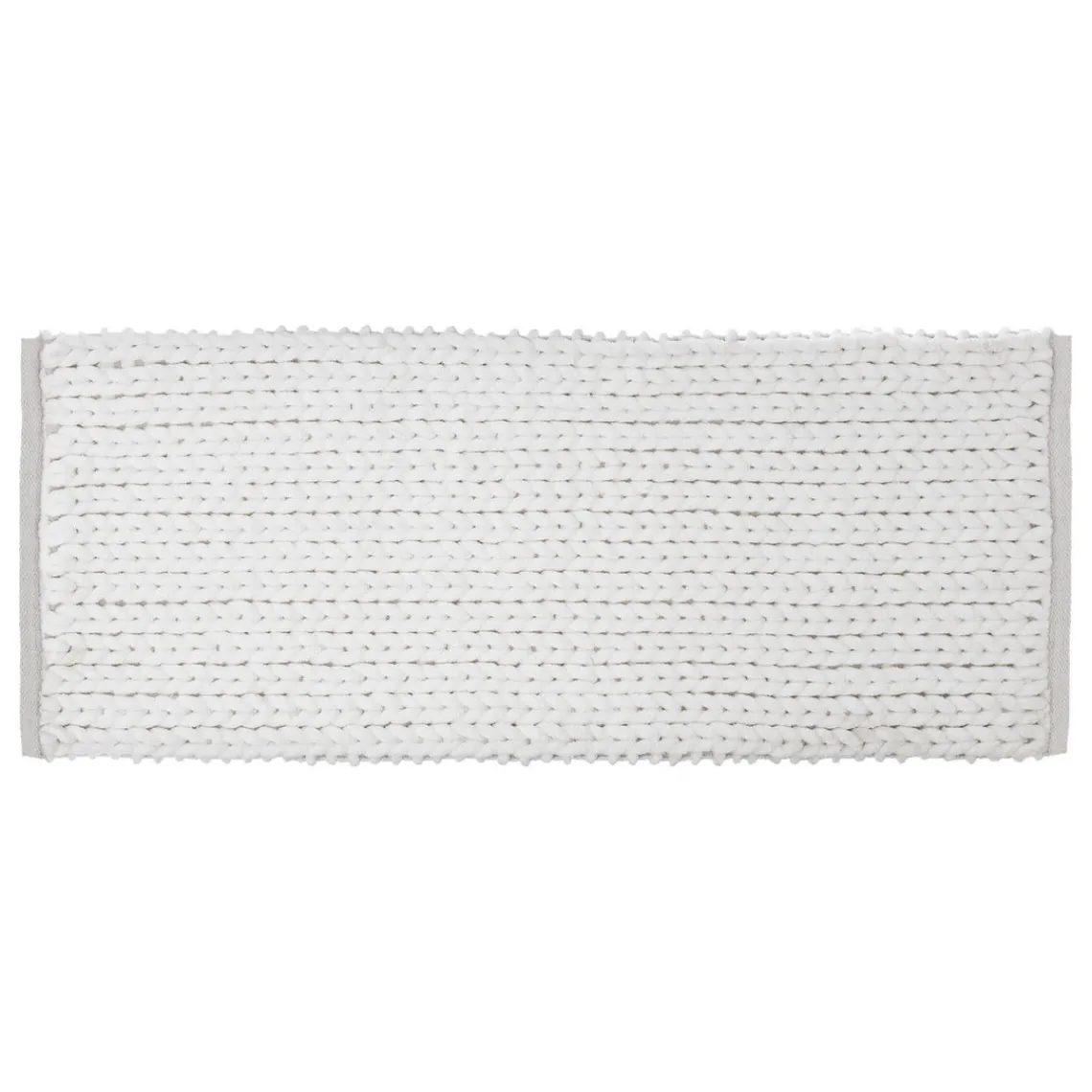 3S. x Home Tapis Épais Uni 50 x 120 cm Blanc Hot